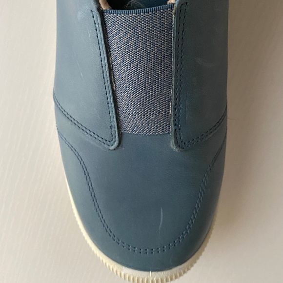 Keen Lorelai II Blue Leather Slip-On Sneakers Sling Back Size 9.5 - Picture 4 of 12